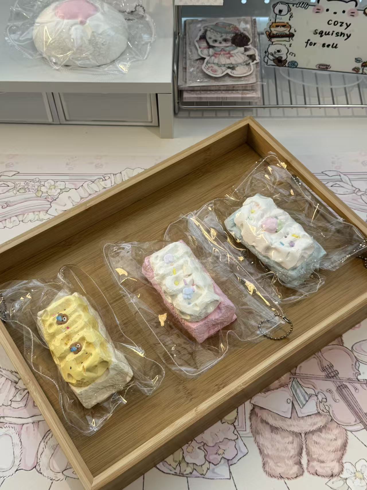Cream Cheese Dessert Bar Squishy Collection