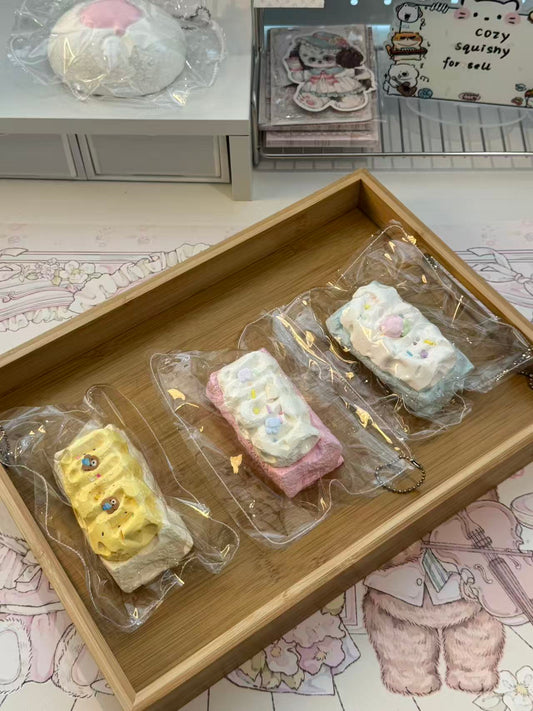 Cream Cheese Dessert Bar Squishy Collection